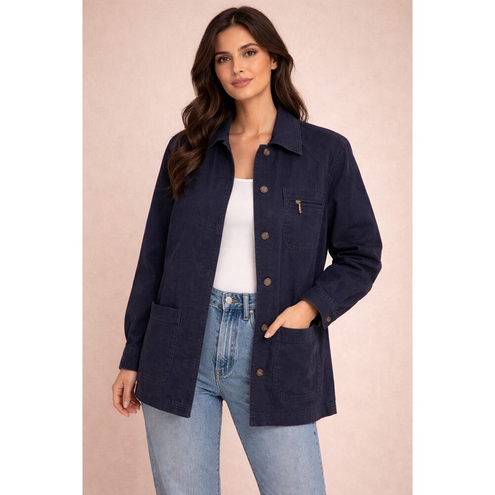 authentic vintage Cabin Creek denim chore jacket.